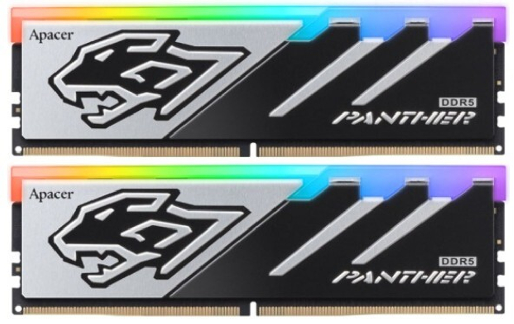 Модуль памяти DDR5 64GB (2*32GB) Apacer Panther RGB