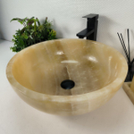 Раковина из оникса Bowl Yellow BO-64542 45*45*17 0199
