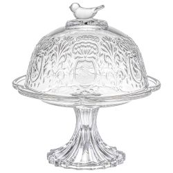 БЛЮДО "GARDEN" С КРЫШКОЙ НА НОЖКЕ 20*22 СМ