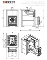 Печь для бани Эверест 24 Легкий пар (280) Талькохлорит,S-20