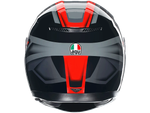 AGV K-3 E2206 COMPOUND BLACK/RED