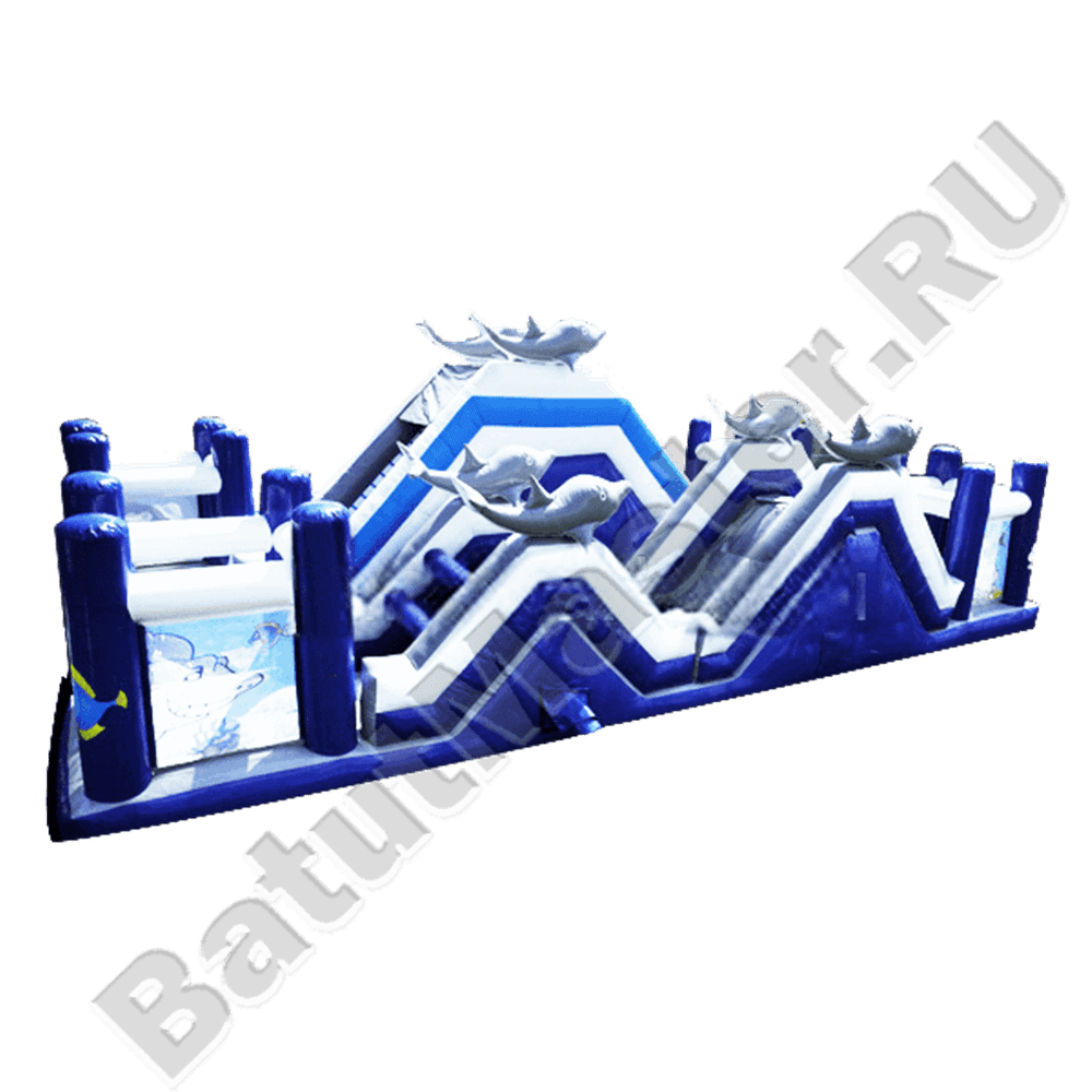 Надувная полоса препятствий "Морские приключения"