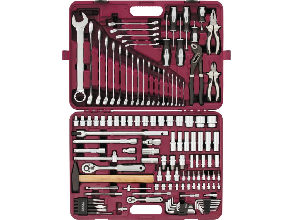 UTS0128 Набор инструмента универсальный 1/4", 1/2"DR, 128 предметов