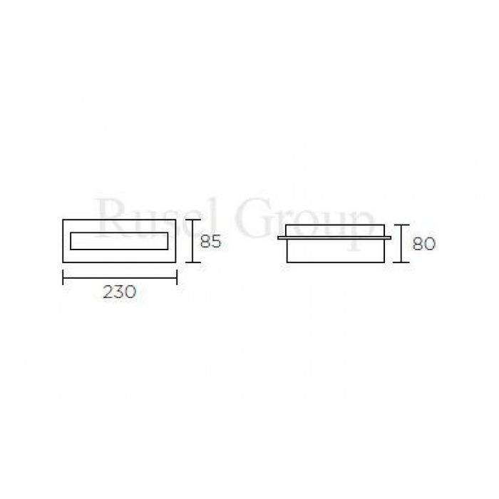 Настенный светильник Leds C4 ALU AP