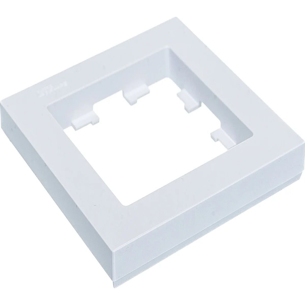 Розетка 1-м СП AtlasDesign 16А IP20 с заземл. механизм бел. с рамкой 1