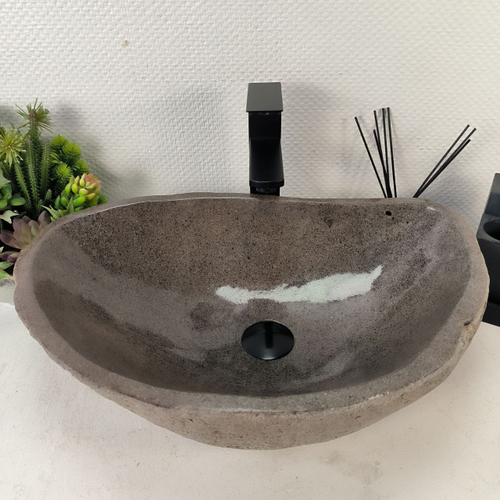 Раковина из речного камня RS-65057 55*36*15 0857
