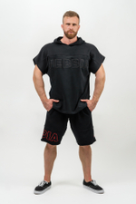 Толстовка без рукавов HOODED T-SHIRT GYM RAG TOP CHAMPION 706 Черная