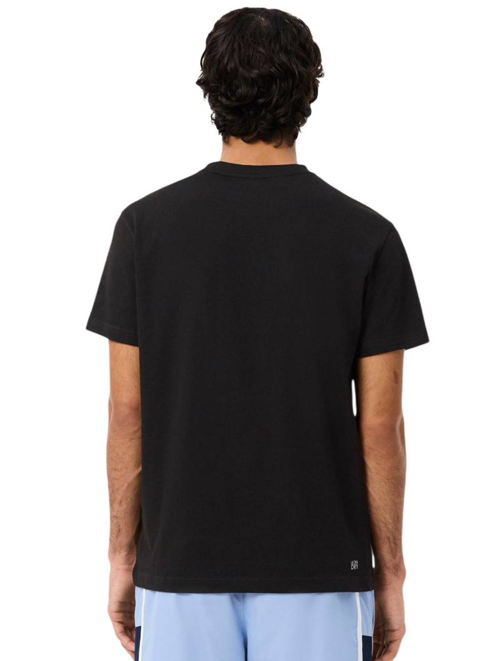 Теннисная футболка Lacoste Ultra Graphic Print Sport - black/light blue