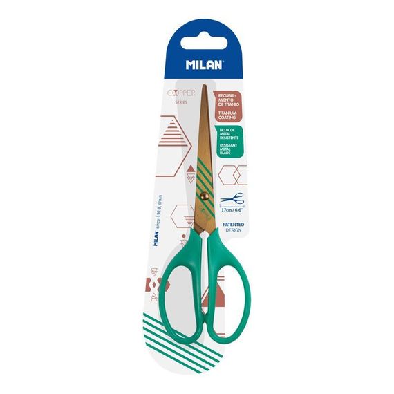 Qayçı \ ножницы\Blıster school scıssors copper green