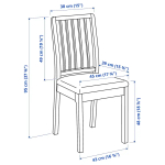 Стол и 8 стульев - IKEA EKEDALEN/ЭКЕДАЛЕН ИКЕА, 180х240x90 см, белый/серый