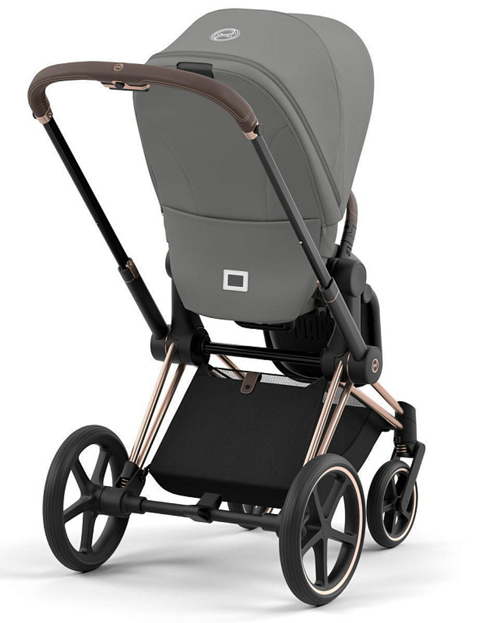 Коляска 3 в 1 Cybex Priam IV Rosegold complete и автокресло Aton S2 i-Size Ocean Blue Mirage Grey