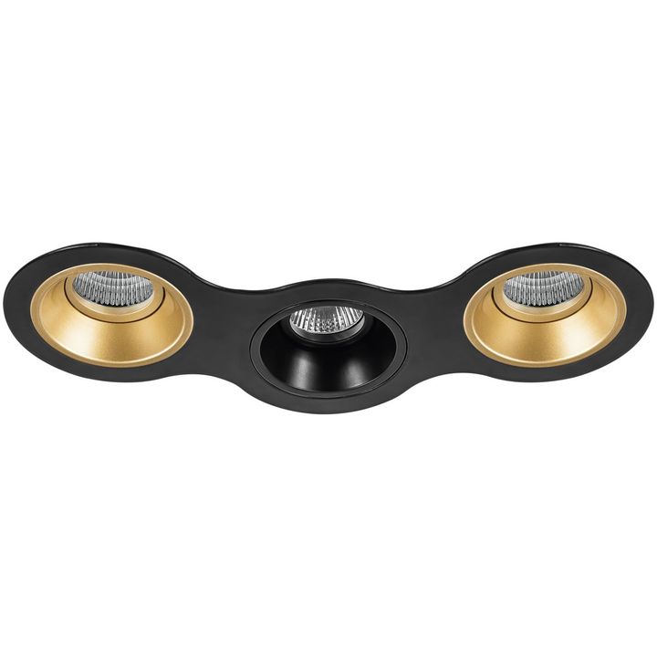 Комплект из светильников и рамки Lightstar Domino Round (214697+214603+214607+214603) D697030703