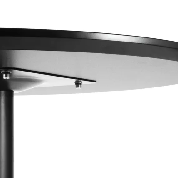 Обеденный стол Calgary Ø80 см, черный меламин