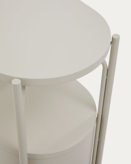 Тумба для ванной Arely из стали и белого лака 60 x 40 см