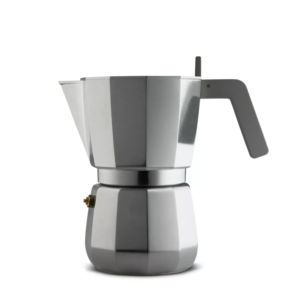 Alessi - Алюминиевая турка кофеварка  Moka на 9 чашек. / артикул   DC06/9 FM  / GTIN 8003299439461