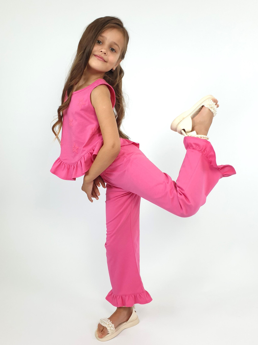 02-147-5 Комплект для девочки (туника+брюки)