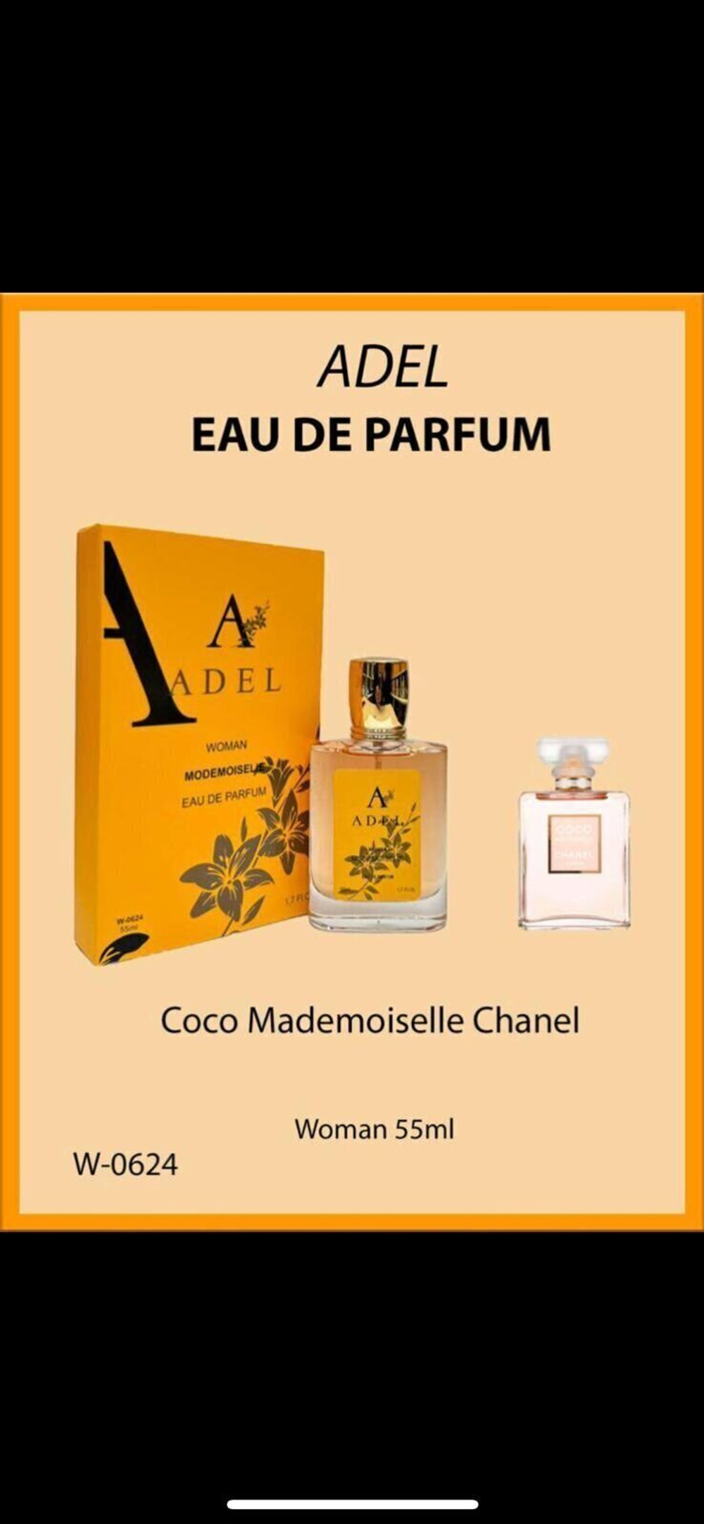 Adel W-0624 Chanel Coco Mademoiselle eau de parfum for women 55 ml.