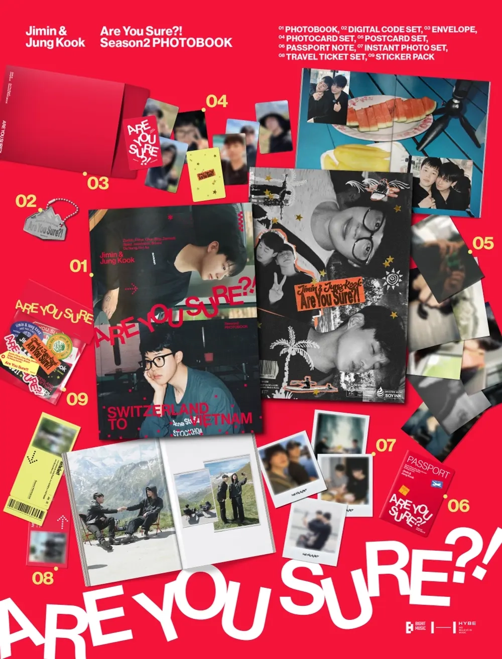 Фотобук JIMIN x JUNGKOOK (BTS) - Are You Sure