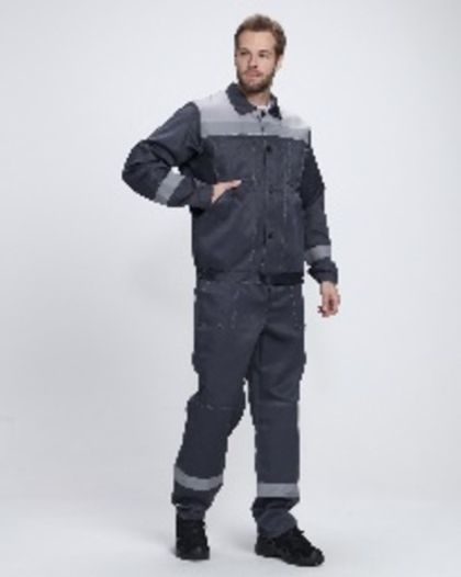 Костюм Легион-1 СОП NEW (тк.Смесовая,210) брюки, т.серый/св.серый