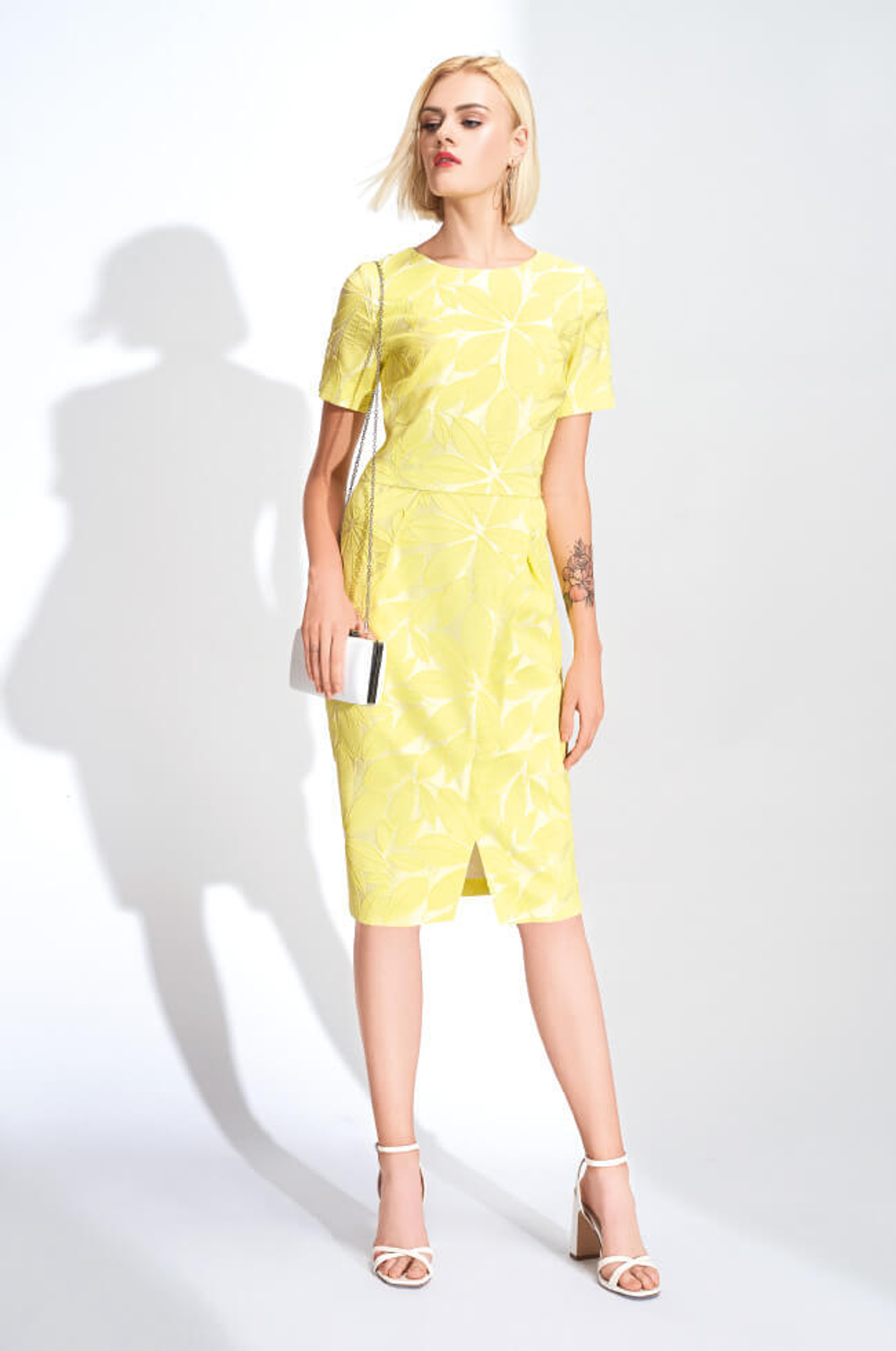 51171 Платье женское (лимонный)