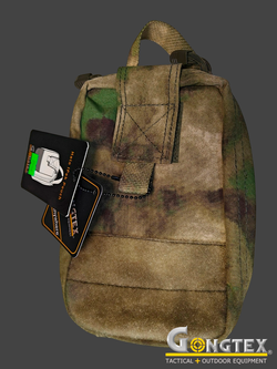 Подсумок медицинский отрывной Gongtex Halo IFak Pouch (0490). Мох