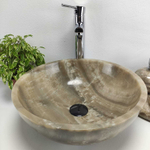 Раковина из оникса Bowl Grey Small TinLip BO-61035 40*40*15