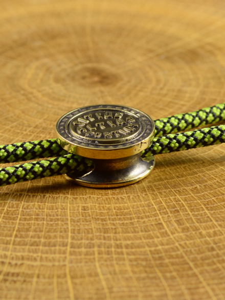 Бусина-вставка «Citius, altius, fortius» из латуни