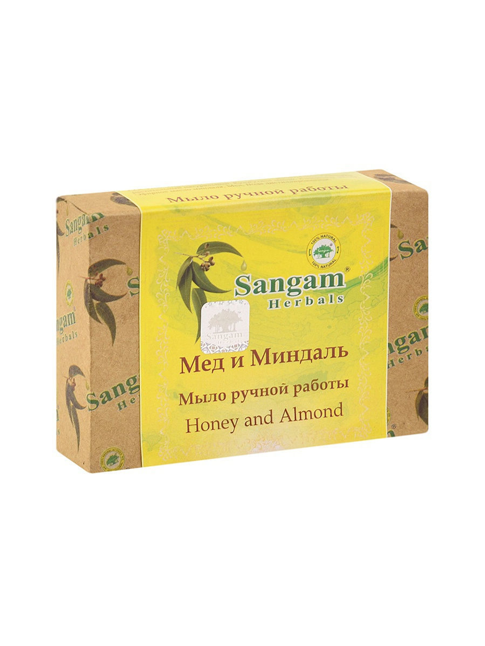 Мыло Sangam Herbals с глицерином Мед и Миндаль Honey and Almond 100 г