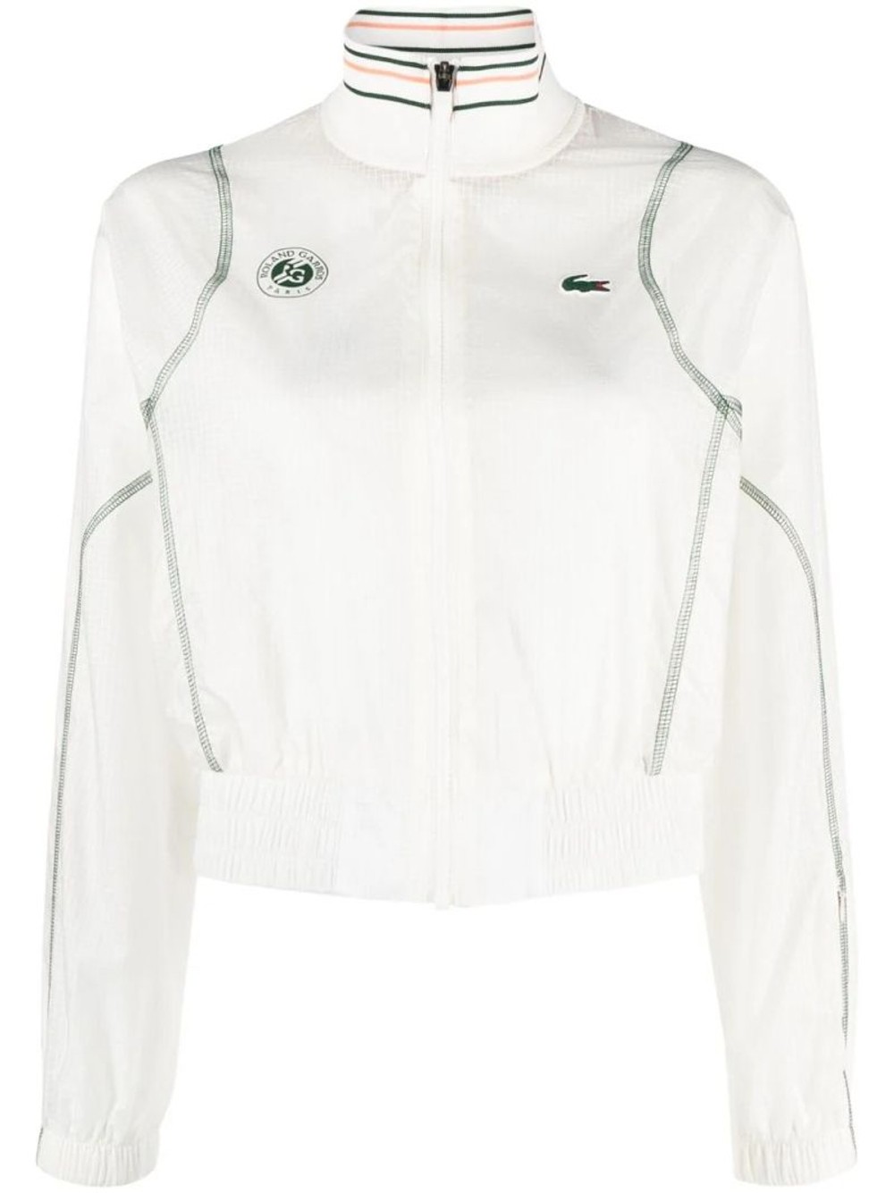 Женская теннисная куртка Lacoste Sport Roland Garros Edition Post-Match Cropped