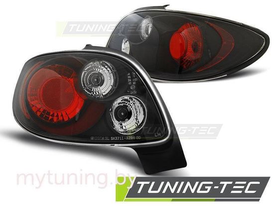 Задние фонари black для Peugeot 206 CC
