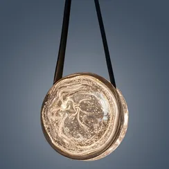 Подвесной светильник Galaxy Ø18 см, прозрачный, серый