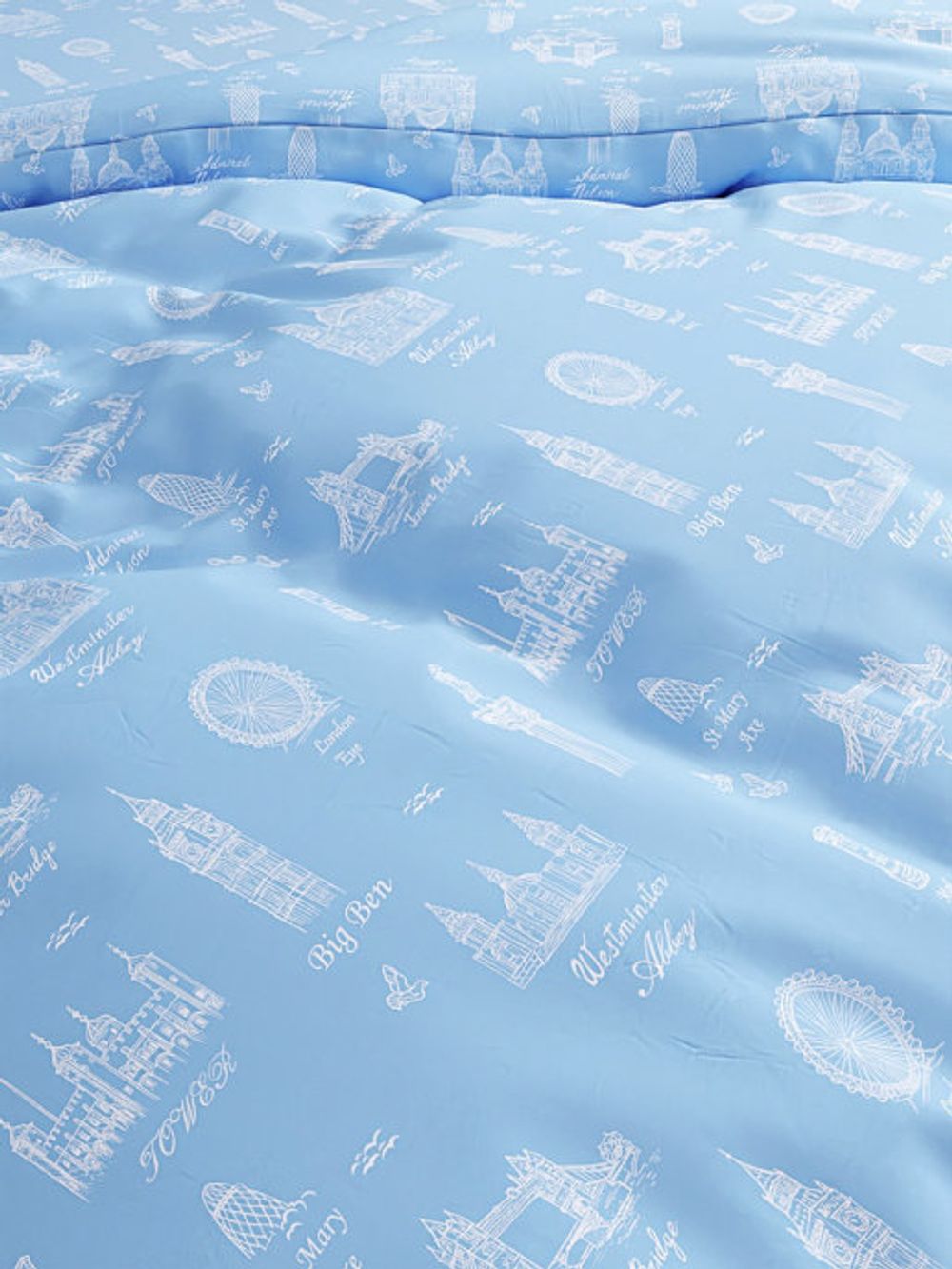 Наволочка комплект 2шт Сказка "Биг Бен" 70х70 см, перкаль