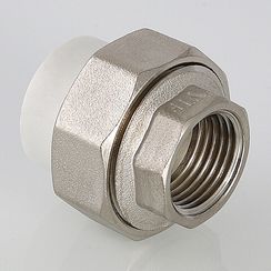 Фитинг разъемный полипропиленовый с переходом на внутреннюю резьбу VALTEC