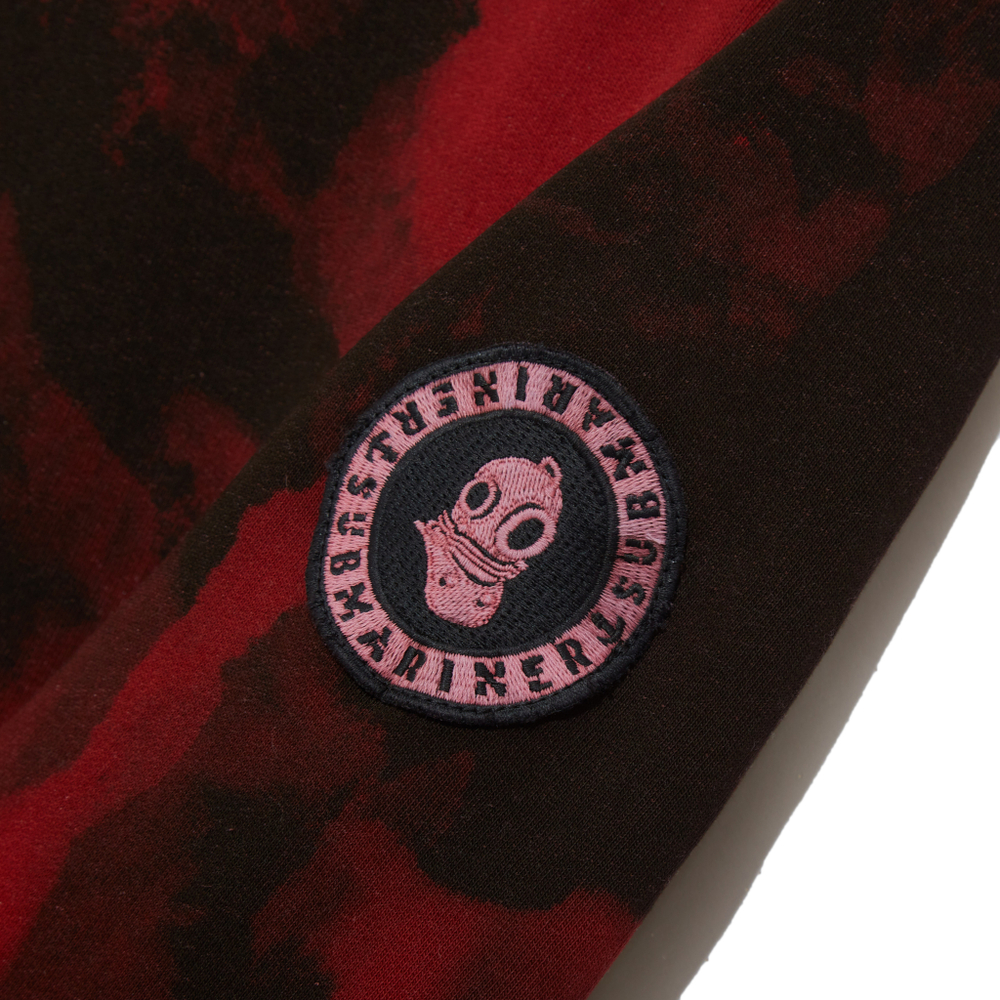 Hoodie City Camo Red/Black Patch Logo