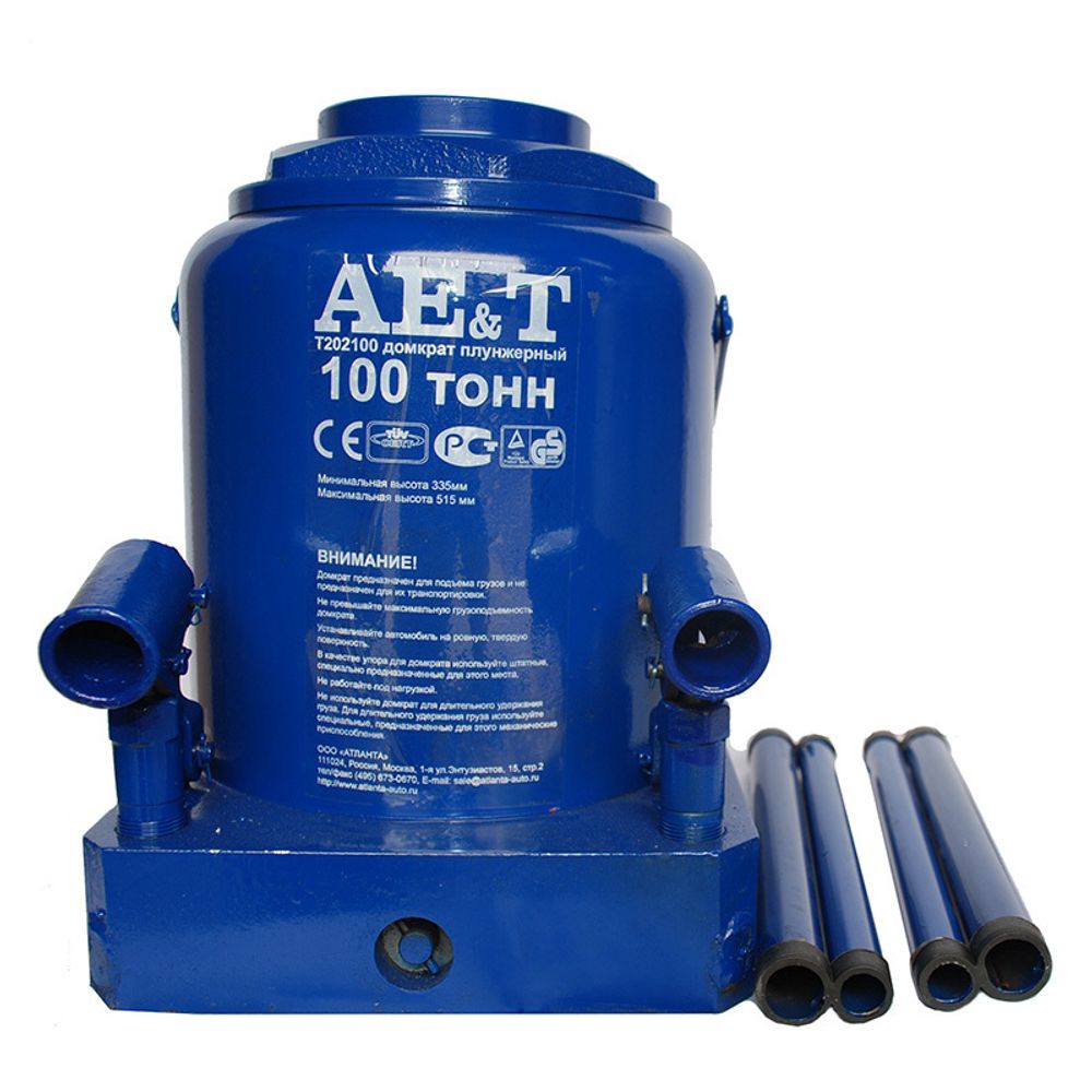 Домкрат бутылочный 100 тонн AE&amp;amp;T T202100