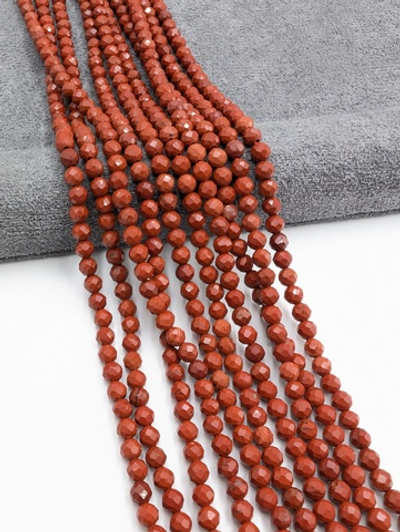 Яшма красная шар огранка 3.3мм