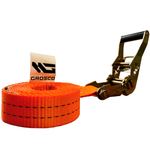 Стяжной кольцевой ремень с храповым механизмом