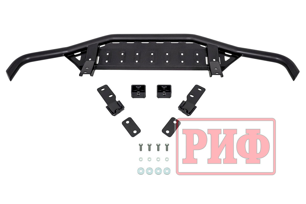Бампер передний силовой/защита штатного бампера Toyota Land Cruiser 200 2007-2015 c защитой радиатора РИФ