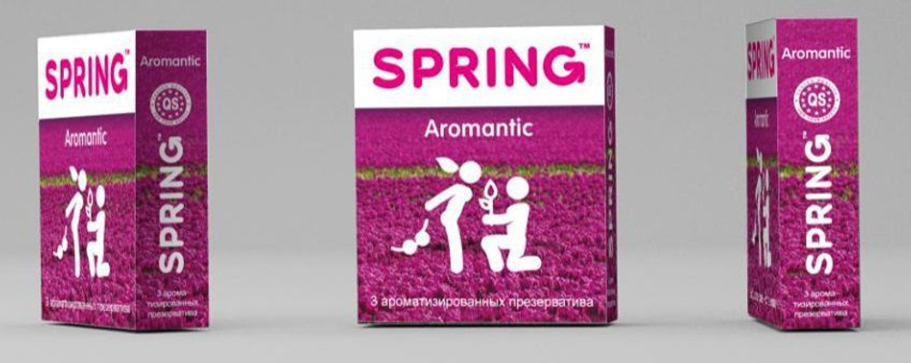 Ароматизированные презервативы SPRING AROMANTIC - 3 шт.