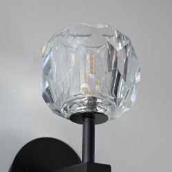 Бра Boule De Cristal Single Sconce Black By Imperiumloft