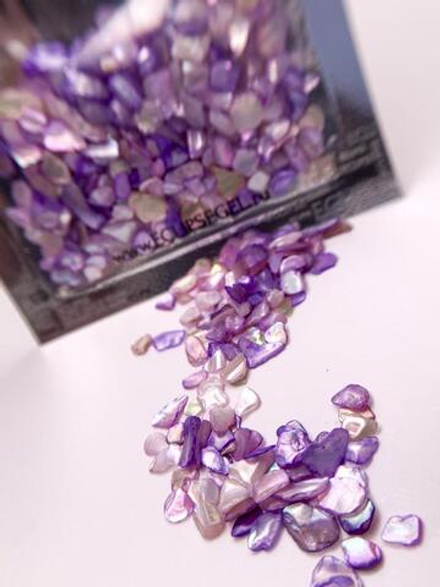 Декор в пакете Перламутр МИКС-2 фиолетовый,белый ECLIPSE