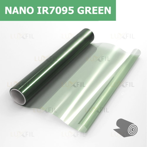 Пленка для окон атермальная NANO IR7095 Green нанокерамика LUXFIL, рулон (размер 1,524x30м.)