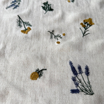 Полулен (лен+вискоза) с вышивкой на натуральном фоне