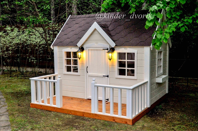 Детский деревянный домик "Незабудка"