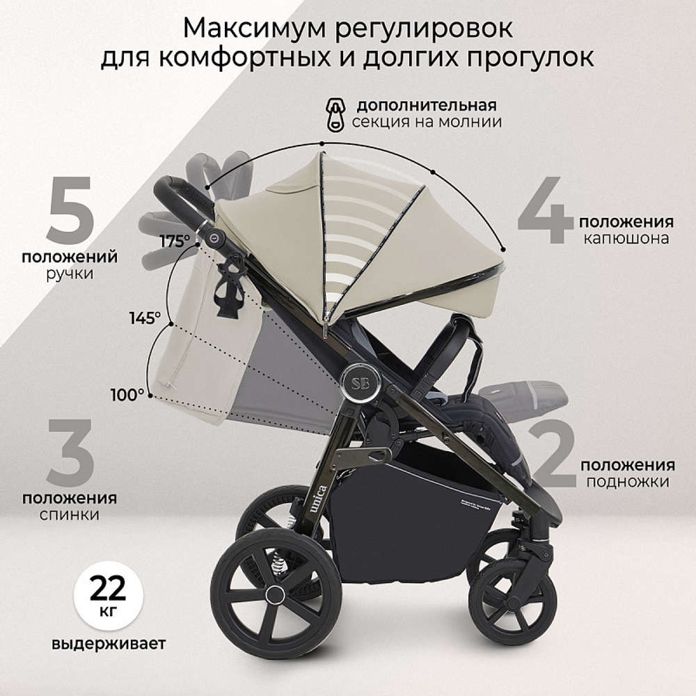 Прогулочная коляска Sweet Baby Unica Olive Green