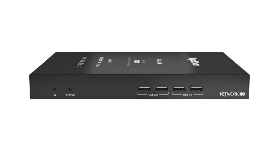 Wyrestorm NHD-500-RX-V2 - приёмник 4K60 UHD (60 Гц 4:4:4), AVoIP (1 Гбит/с), поддержка SFP, PoE, ARC, USB 2.0, Dante AV-A Ready