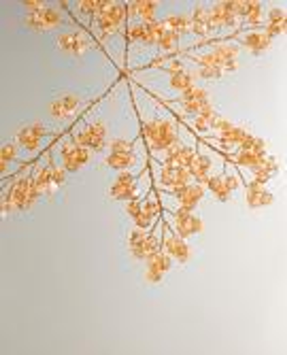 ZARA HOME ЕЛОЧНОЕ УКРАШЕНИЕ «ЦВЕТЫ» ИЗ БУСИН, КАРАМЕЛЬНЫЙ