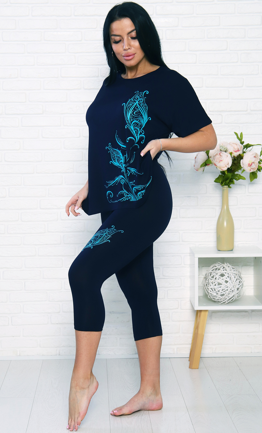 [m]Костюм бриджи+футболка ТК-4040