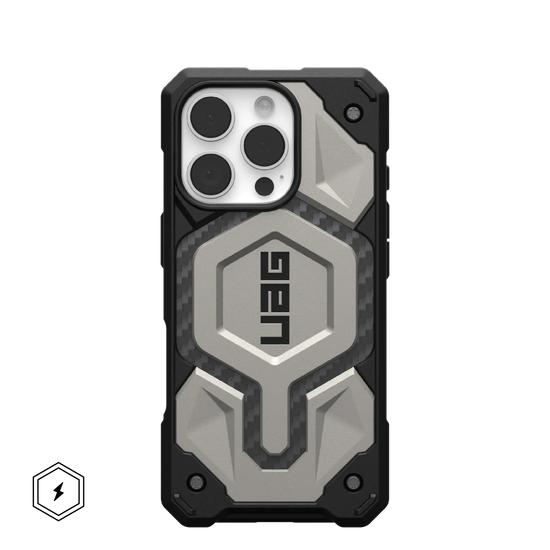 UAG Monarch Pro with MagSafe Series Case for Apple iPhone 16 Pro Titanium (Титановый)