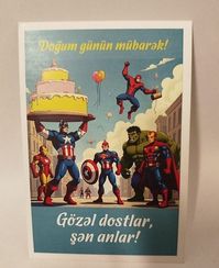 Açıqca \ Открытки \ Postcard ( Doğum günün mübarək )